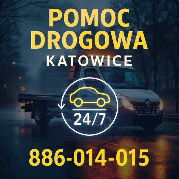 Zdjęcie na okładce dla POMOC DROGOWA 24/7 HOLOWANIE LAWETA KATOWICE